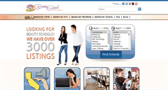Desktop Screenshot of beauty-school-locator.com